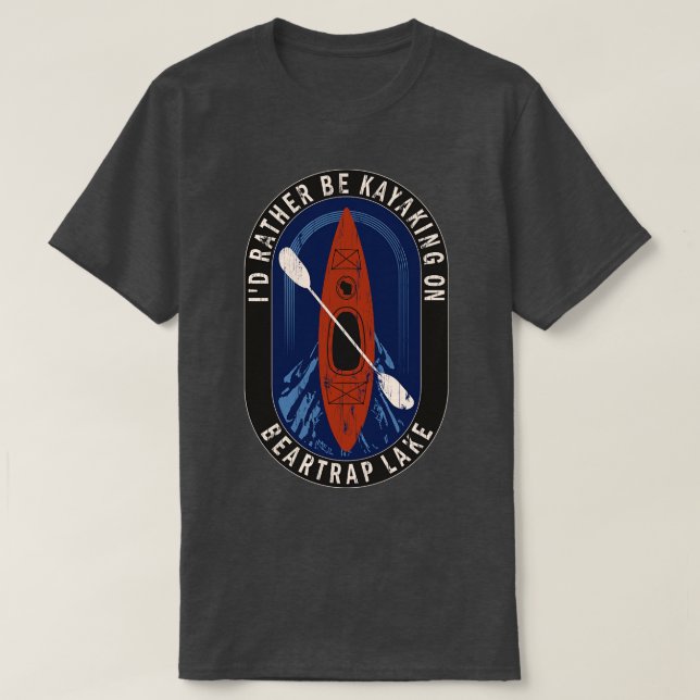 ID:t Kayaking on Bearälle Sjö in Wisconsi T Shirt (Design framsida)