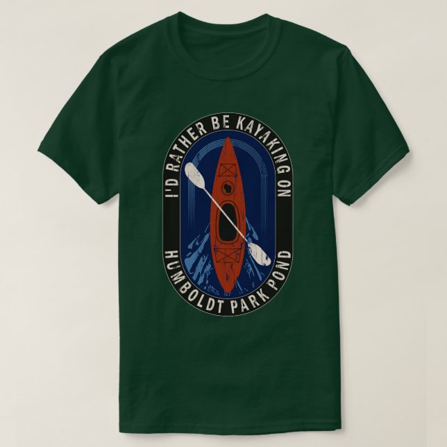 ID:t Kayaking on Humboldt Park Pond in Wis T Shirt (Design framsida)