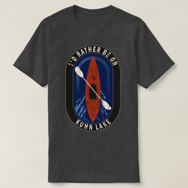 ID:t Kayaking on Kuhn Sjö in MI T Shirt (Design framsida)