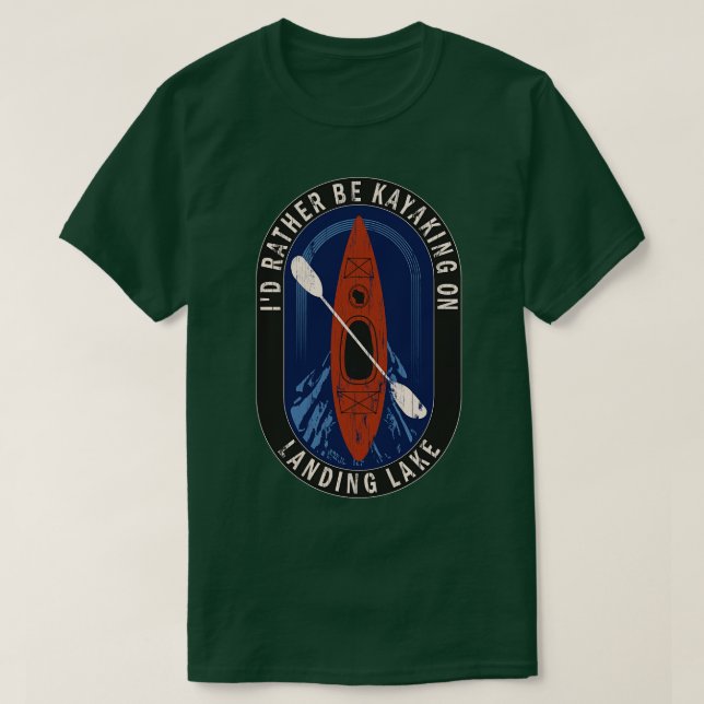 ID:t Kayaking on Landing Sjö in Wisconsin T Shirt (Design framsida)