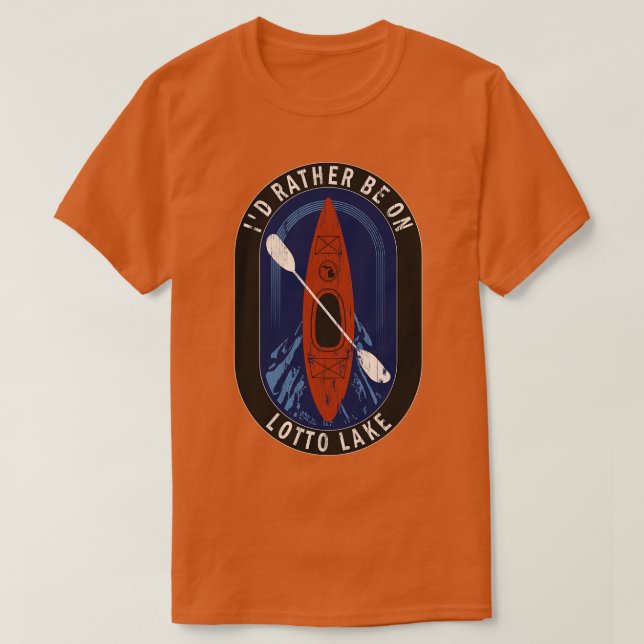 ID:t Kayaking on Lotto Sjö in MI T Shirt (Design framsida)