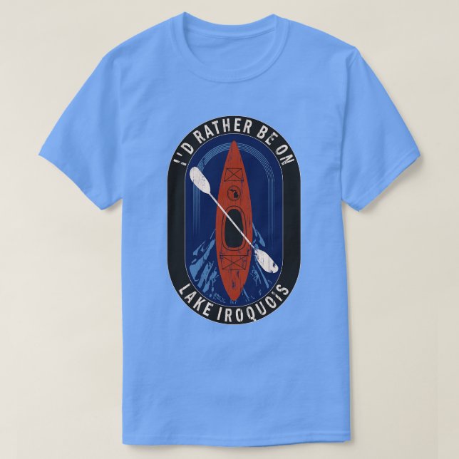 ID:t Kayaking on Sjö Iroqis in MI T Shirt (Design framsida)