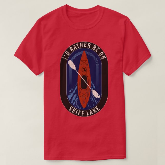 ID:t Kayaking on Skiff Sjö in MI T Shirt (Design framsida)