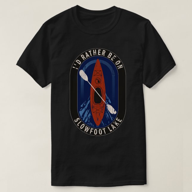 ID:t Kayaking on Slowfoot Sjö in MI T Shirt (Design framsida)