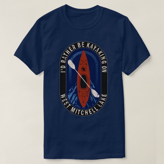 ID:t Kayaking on Väster Mitchell Sjö in Wis T Shirt (Design framsida)