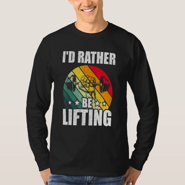 ID:t lyfter snarare Bodybuilding Weightlift Wo T Shirt (Framsida)
