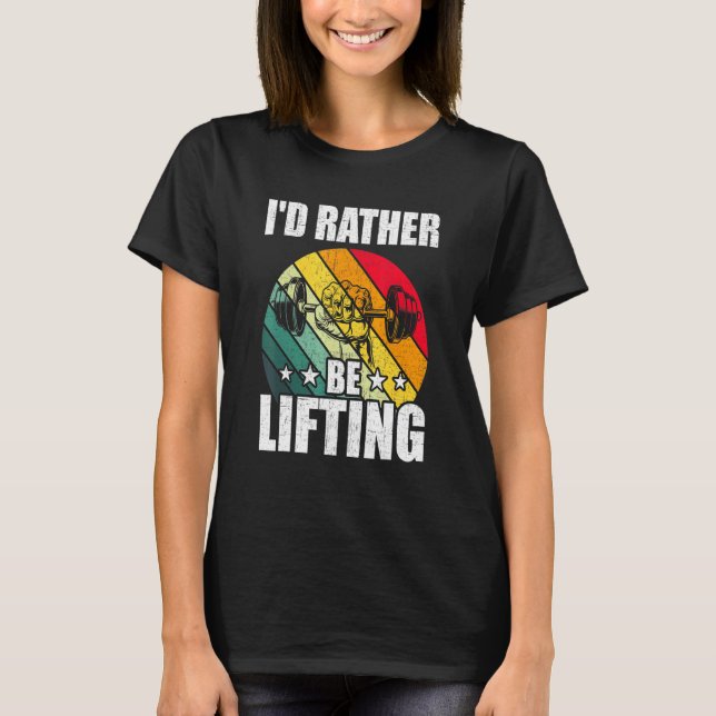 ID:t lyfter snarare Bodybuilding Weightlift Wo T Shirt (Framsida)