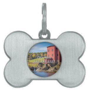 ID-tagg för högersidig fyllning i linje ID-bricka Husdjur