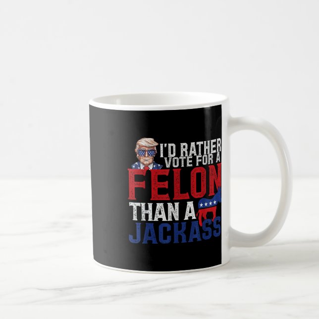Id-trast-röst för en filon än en Jack-trump-Ameri Kaffemugg (Höger)