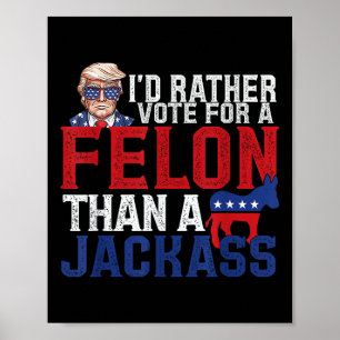 Id-trast-röst för en filon än en Jack-trump-Ameri Poster