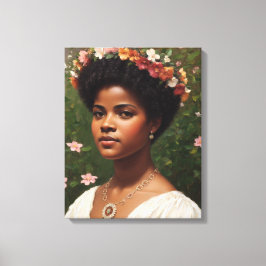 Ida B Wells Blommigt Art Tribute Canvastryck