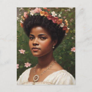 Ida B Wells Blommigt Art Tribute Vykort