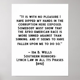 Ida B Wells Corruption Quote Poster