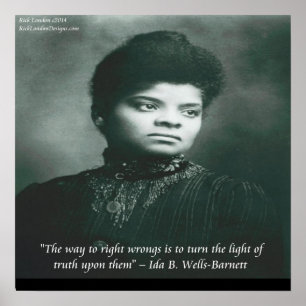 Ida B Wells Exponerar Poster för saneringsoffert