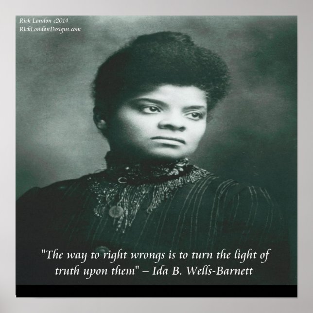 Ida B Wells Exponerar Poster för saneringsoffert (Framsidan)