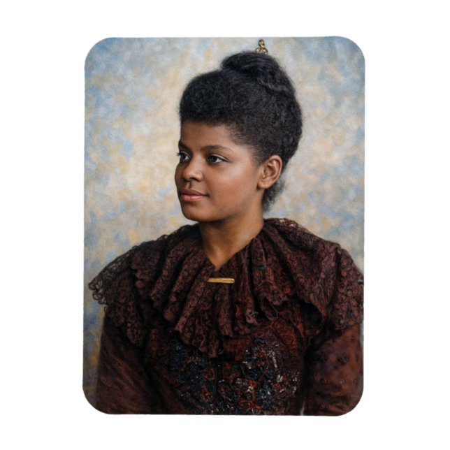 Ida B Wells Målning i Färg Magnet (Vertikal)