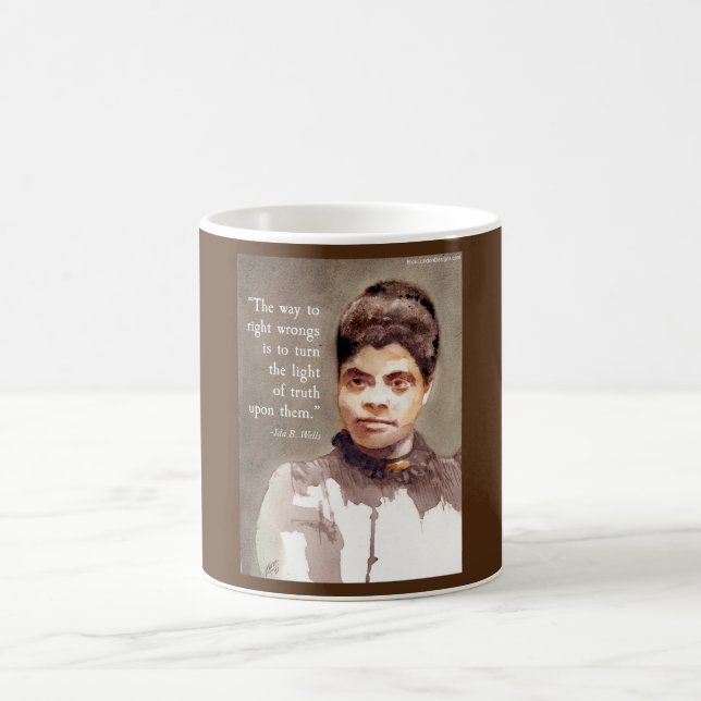 Ida B Wells Och "Sanning" Citat Kaffemugg (Center)