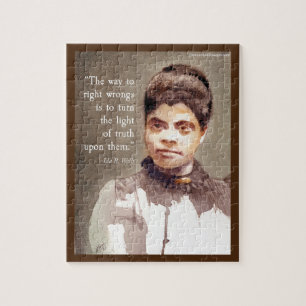 Ida B Wells Och "Sanning" Citat Pussel
