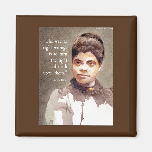 Ida B Wells och "Truth"-offert Magnet (Framsidan)
