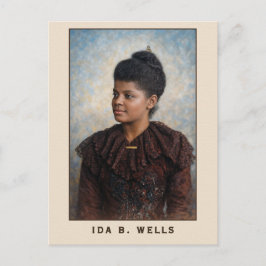 Ida B Wells Portrait Painting Vykort