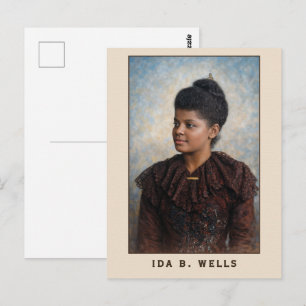Ida B Wells Porträttmålning Vykort