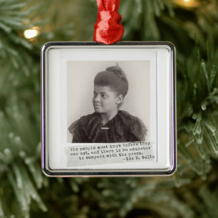 Ida B. Wells Quote - Underbara svarta kvinnor i hi Julgransprydnad Metall