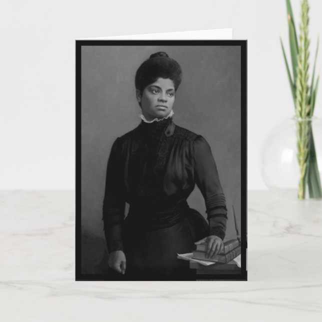 Ida B. Wells Suffrage och Leader för civila Höger Kort (Framsida)