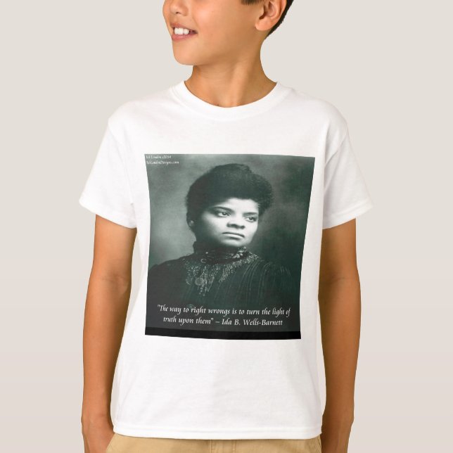 Ida B Wells & Truth Citat T-shirt (Framsida)