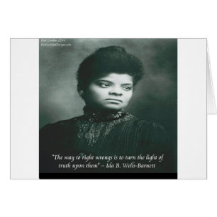 Ida B Wells & Truth Quote Hälsningskort
