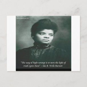 Ida B Wells & Truth Quote Vykort