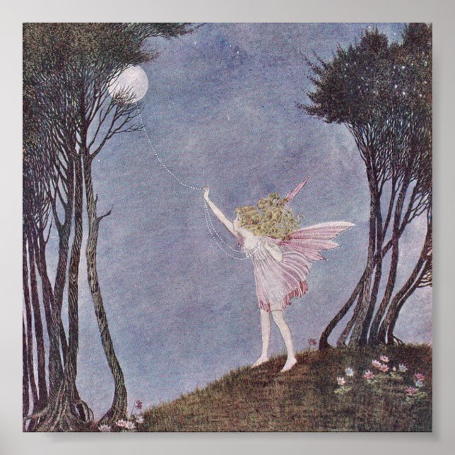 Ida Rentoul-utskrift - Mooncatcher Poster (Framsidan)