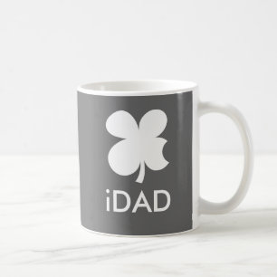 iDadmugg med lycklig parodi för klöver   Apple Kaffemugg