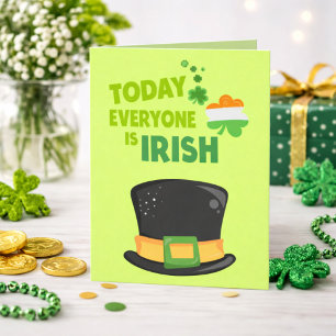Idag är alla den irländska St. Patrick-dagen Kort