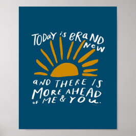 Idag är Brand New - Främja ett positivt Sol Poster