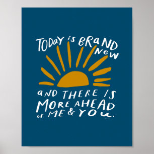 Idag är Brand New - Främja ett positivt Sol Poster