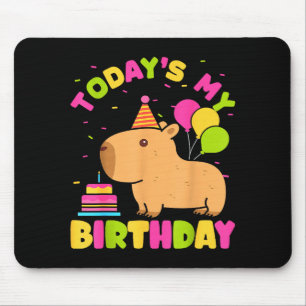 Idag är det min födelsedag tjejer Capybara-älskare Musmatta