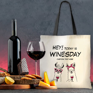 Idag är det Winesday Roligt Citat Tygkasse
