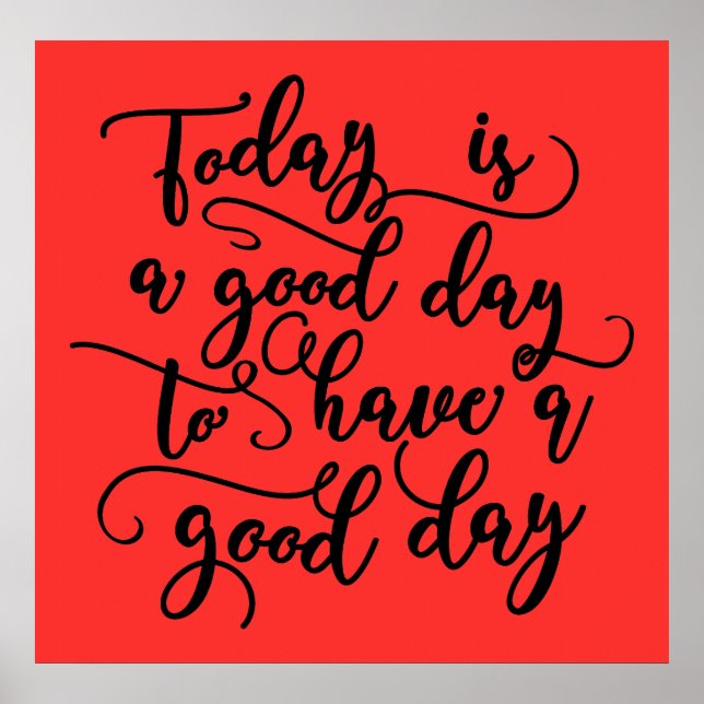Idag är en Bra dag Poster (Framsidan)