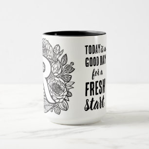 Idag är en nystart för Motiveringsoffert för Bra D Mugg