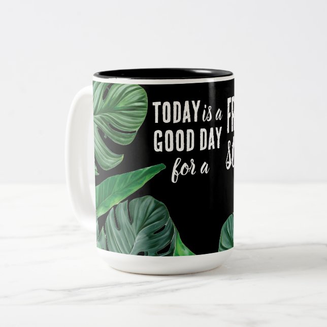 Idag är en nystart för Motiveringsoffert för Bra D Två-Tonad Mugg (Framsida vänster)
