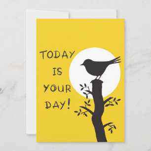 Idag är er dag - inspirerande citat från hand ploc julkort