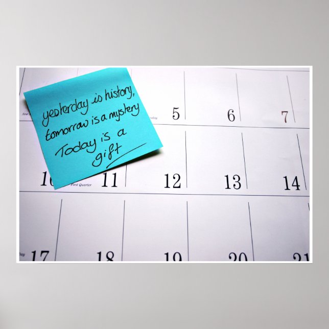 Idag är ett presentkort poster (Framsidan)