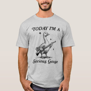 Idag är jag en Allvarlig Gås Rolig Gås Gym Fitness T Shirt
