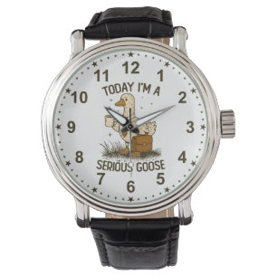 Idag är jag en seriös gås Roligt kontorsarbete Dju Armbandsur