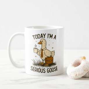 Idag är jag en seriös gås Roligt kontorsarbete Dju Kaffemugg