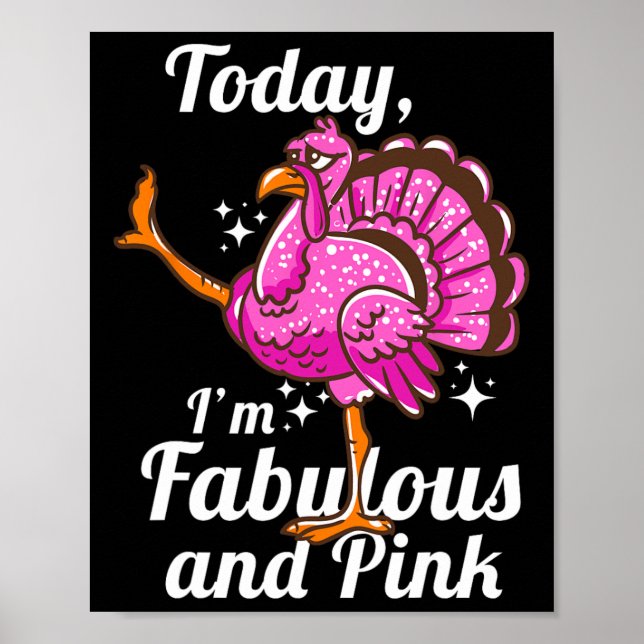 Idag är jag fantastisk och rosa rolig förklädd fla poster (Framsidan)
