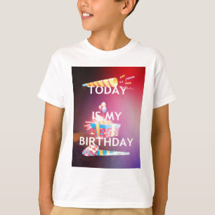 Idag är mitt födelsedagsutskrift tee