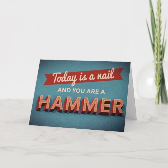 Idag är Nagel och du är en hammare Kort (Framsida)
