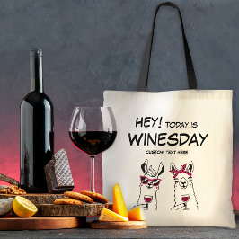 Idag är Winesday Funny Quote Tygkasse