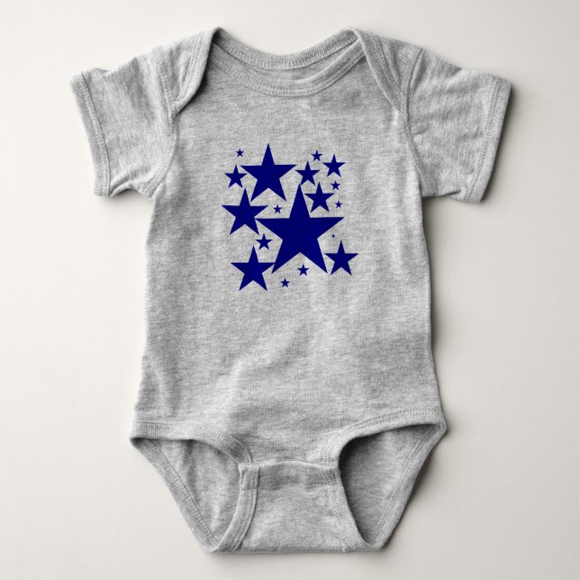 Idag, bästa pris! Blue Star Ruffle Tee Shirt (Framsida)